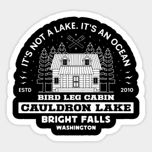 Cauldron Lake Cabin Emblem Sticker